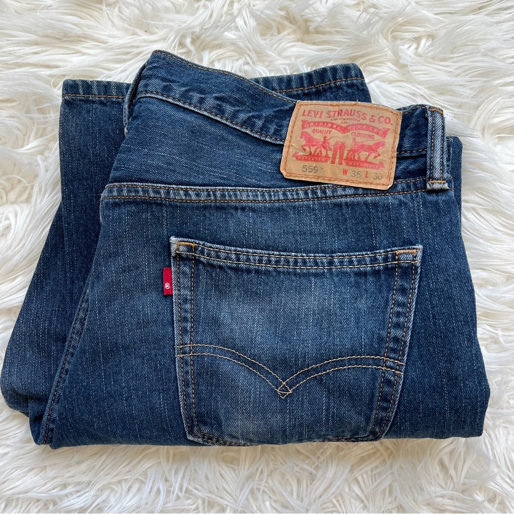 Levi’s 559 Relaxed Straight Jeans 36x30 100% Cotton